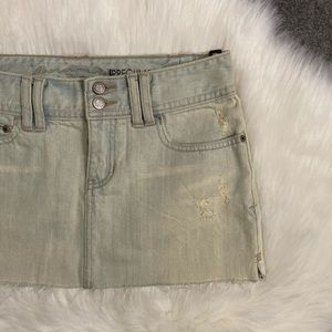 NWT Abercrombie & Fitch Faded Denim Mini Skirt